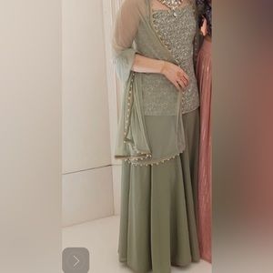 Indya three piece palazzo pant set for Indian wedding